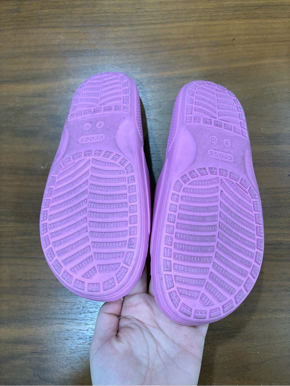 Pink Crocs slides - Picture 2 of 2